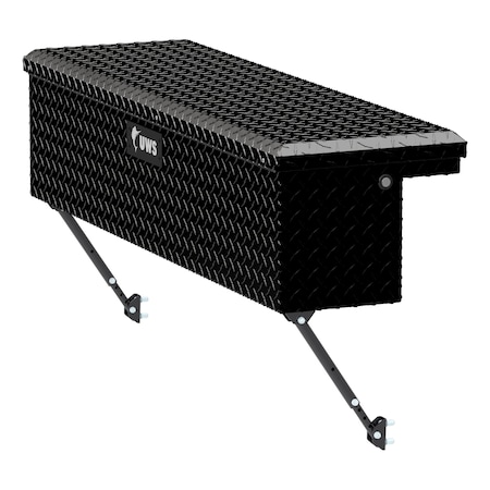 Uws Gloss Black Aluminum 48 Truck Side Tool Box with Low Profile SpaceSaving Legs EC30202-MK2